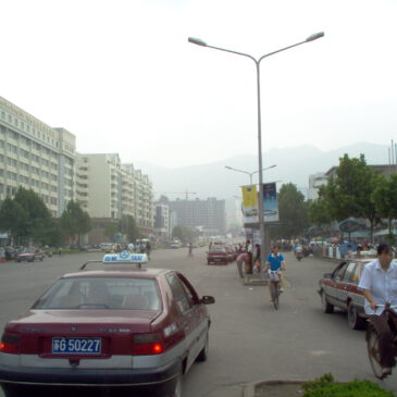 Mit Gitter durchs Pekinger Verkehrschaos